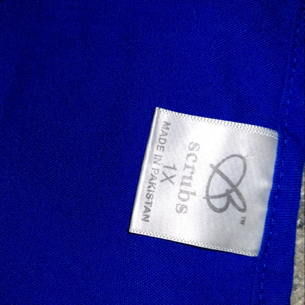 1X WOMENS SCRUB TOP 4 POCKET
